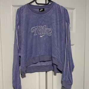 Nike Women's Lavender terry cloth  Sweatshirt